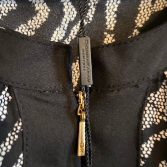 Donna Karan Black/Grey Animal Print Blouse - Picture 7 of 7